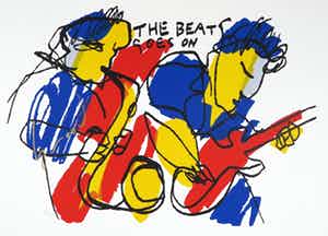 Herman Brood - Zeefdruk, The Beat goes on verkocht voor € 160!