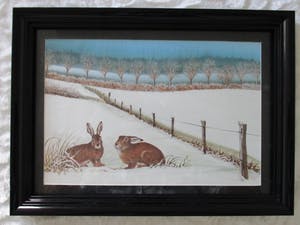 Ari Stolk - 2 hazen in de sneeuw kopen? Bied vanaf 65!