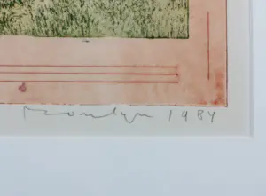 Jan Montyn - Ets, Zonder titel - Ingelijst kopen? Bied vanaf 80!