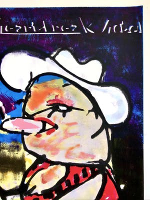 Herman Brood - Heartbreak Hotel - Originele Handgesigneerde Zeefdruk kopen? Bied vanaf 1!