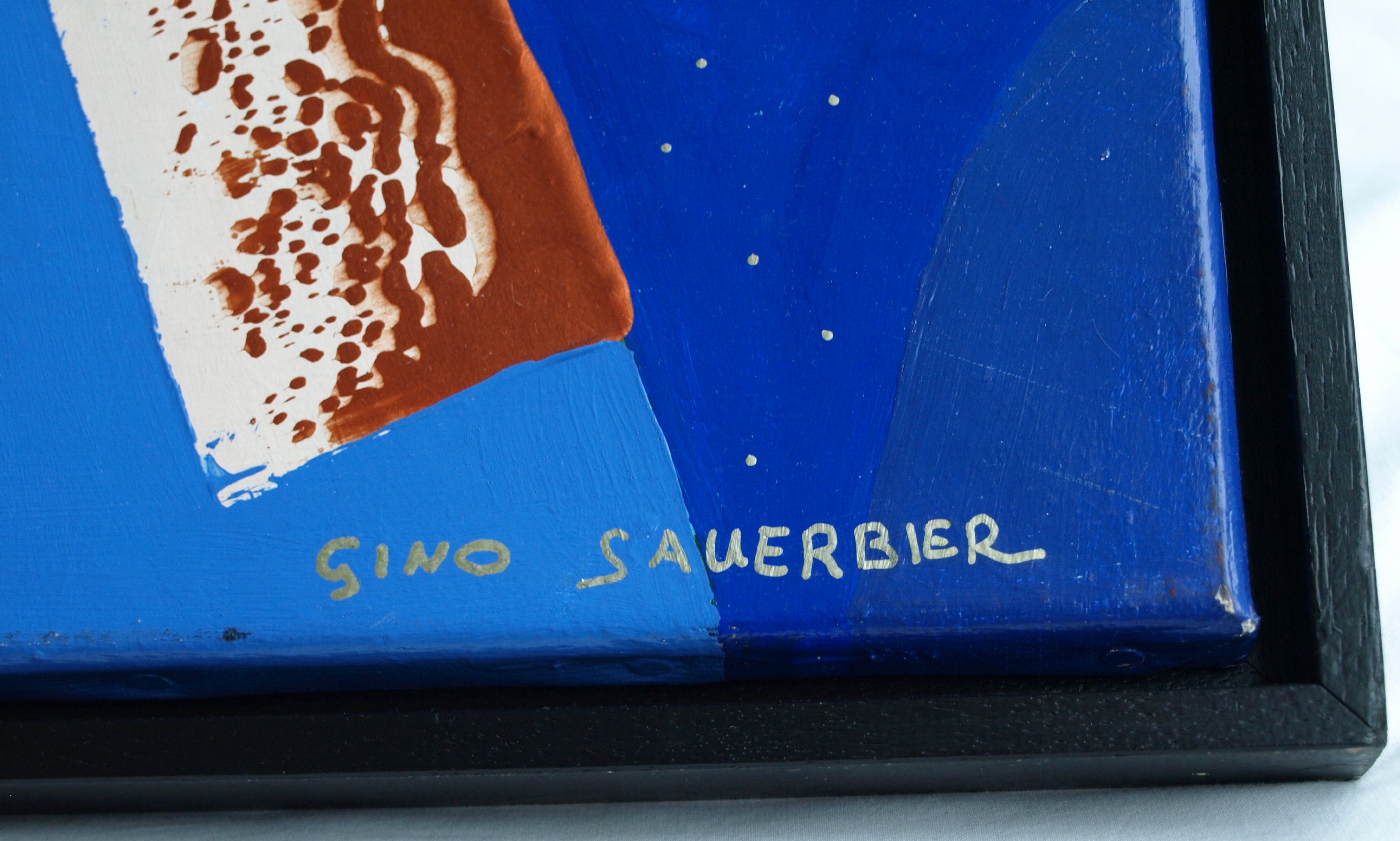 Gino Sauerbier - Acryl op doek , I Feel so good - ingelijst - GROOT - 100 x 100 cm kopen? Bied vanaf 150!