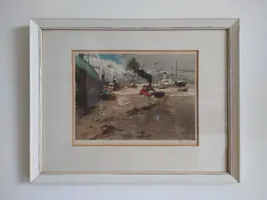 Ferdinand Luigini - Maritieme scene - aquatint kopen? Bied vanaf 79!