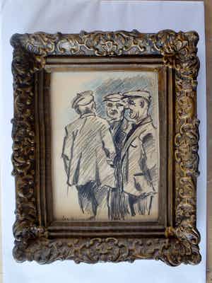 Jan van Bloppoel - 3 mannen aan de praat verkocht voor € 35!
