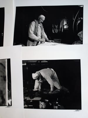 Anton Heyboer - 7 Grote foto’s van Anton Heyboer in zijn atelier – Fotograaf: Nico Koster kopen? Bied vanaf 350!