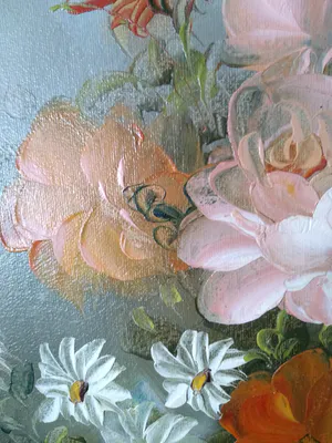 Robert Cox - Stilleven pot met bloemen. kopen? Bied vanaf 35!