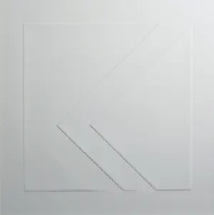 Harry van Kuyk - Reliëfdruk, Letter K - Ingelijst kopen? Bied vanaf 1!