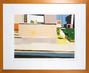 Samuel Tepler - Zeefdruk, Zonder titel - Ingelijst verkocht voor € 60!