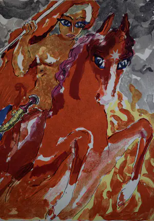 Kees van Dongen - Houtgravure - Le Prince Sharkan au combat kopen? Bied vanaf 50!