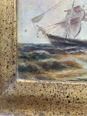 Niet of onleesbaar gesigneerd - Windjammer voor de kust kopen? Bied vanaf 1!