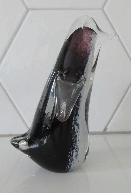 Niet of onleesbaar gesigneerd - Pfeiffer Glas - Kristallen presse papier van een penguin kopen? Bied vanaf 1!