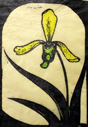 Jac. de Beer - Z.t. (orchidee/venusschoentje) verkocht voor € 70!