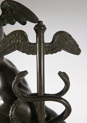 Brons (Onbekend) - Groot indrukwekkend bronzen beeld van Mercurius/Hermes kopen? Bied vanaf 1!