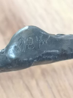 Brons (Onbekend) - Mannelijk sculptuur met onbekende inscriptie kopen? Bied vanaf 45!