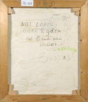 Justus Donker - Olieverf op doek, Paar afgedragen laarzen kopen? Bied vanaf 1!