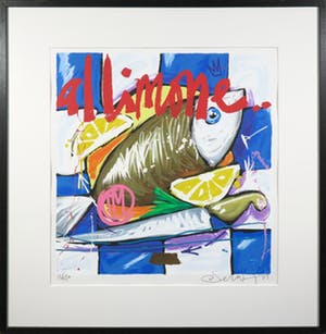 Selwyn Senatori - Zeefdruk, Al limone - Ingelijst kopen? Bied vanaf 1!