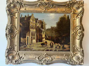 Buy Oene Romkes de Jongh - stadsgezicht? Bid from 1500!