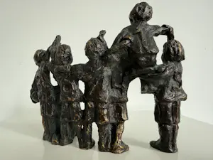 Astrid Veldhuyzen-Koppen - bronzen sculptuur | 'A winning team' kopen? Bied vanaf 20!