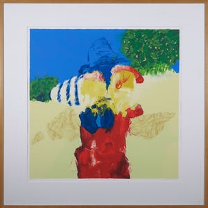 Henk van Vessem - Zeefdruk, Zonder titel - Ingelijst (Groot) kopen? Bied vanaf 40!