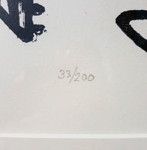 Theo Wolvecamp - Figuur op een blauwe maandag, zeefdruk (mooi ingelijst, groot) kopen? Bied vanaf 250!