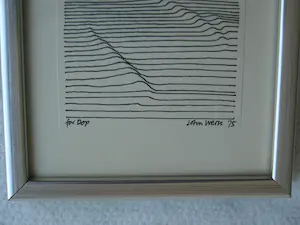 Niet of onleesbaar gesigneerd - Ingelijste inkttekening , Landschap - 1975 kopen? Bied vanaf 1!