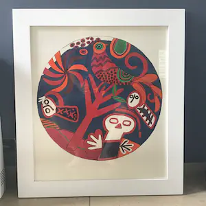 Corneille - Litho - Slechts 1/5 - L'arbre Rouge - 1980 - Ingelijst! kopen? Bied vanaf 395!