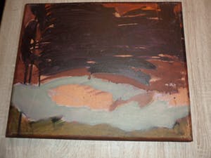 Petra Dekker - zonder titel, olieverf op doek 1989 in prima conditie kopen? Bied vanaf 30!