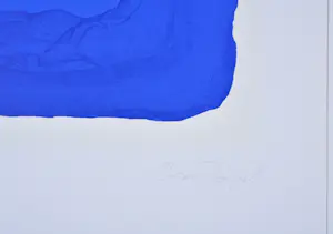 Bram Bogart - Blauw - Kleurenzeefdruk, gesigneerd, 55x42 cm, 1975 kopen? Bied vanaf 850!