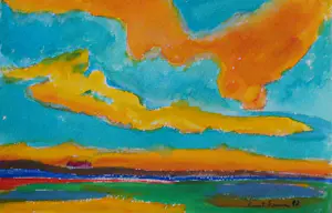 Ernst Fermen - Die Nordsee "Auf dem Strand bei Katwijk kopen? Bied vanaf 89!