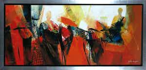 Peter Meijer - Zeefdruk op paneel, De brief - Ingelijst (Groot) verkocht voor € 1!