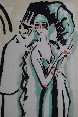 Kees van Dongen - Pochoir - Jas aannemen kopen? Bied vanaf 300!