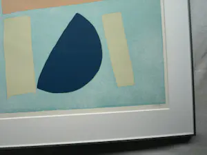 Wil Klaassen - Ingelijste zeefdruk , Abstracte voorstelling – Lijst, 78 x 87 cm kopen? Bied vanaf 1!