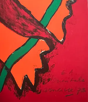 Corneille - Oude lithografie L'Orientale, 1973, E/A kopen? Bied vanaf 650!