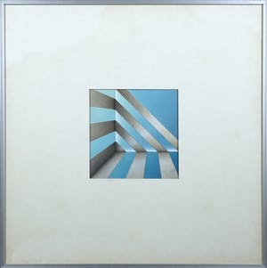 Karel Lijbrink - Gemengde techniek op papier, Hoek kopen? Bied vanaf 1!