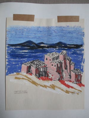 Wim Mulder - Gemengde techniek "Ohrid Joegoslavie" kopen? Bied vanaf 30!