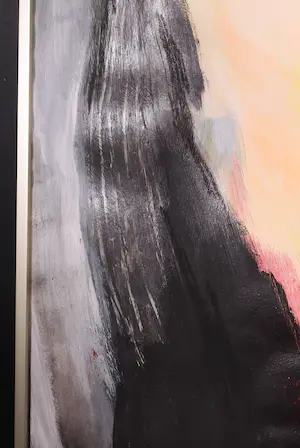 Annemarie Spijkerman - Gemengde techniek op papier, Geboorte van een Serpent - Ingelijst (Groot) kopen? Bied vanaf 1!