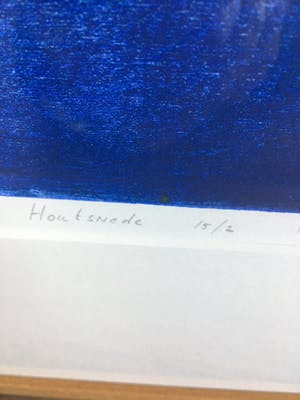 Henriette Boerendans - Handgesigneerde houtsnede ‘ 5 mei ‘. kopen? Bied vanaf 65!