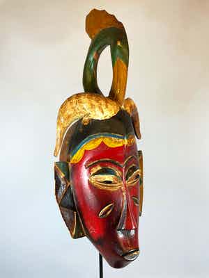 Guro - Old impressive African Guro mask- Congo verkocht voor € 35!