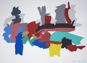 Henri Plaat - Gouache op papier, Zonder titel (groot) kopen? Bied vanaf 1!