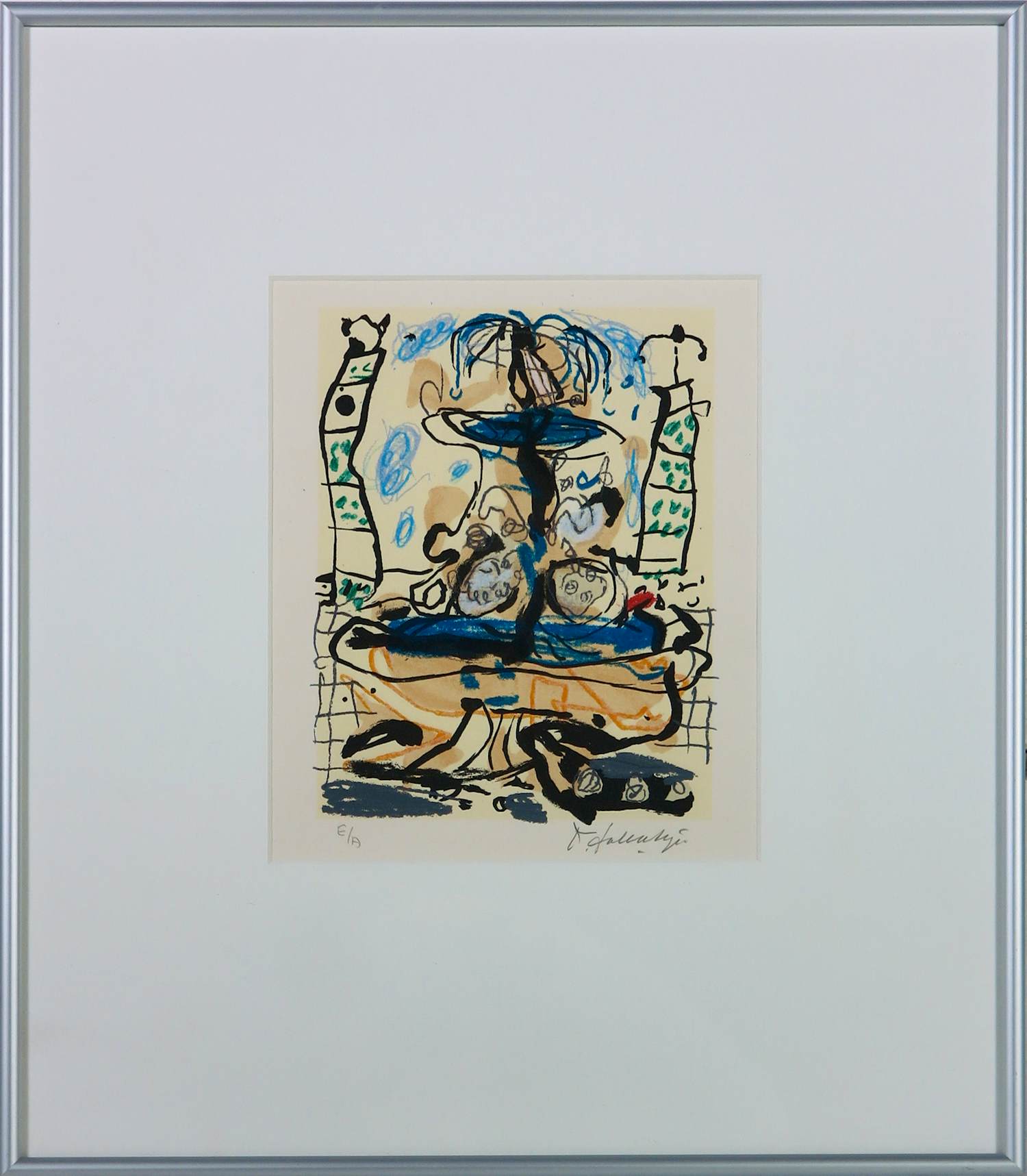 Kees Salentijn - Litho op papier, Fontana - Ingelijst kopen? Bied vanaf 60!