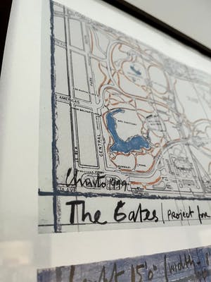 Christo - Christo - Handgesigneerd exemplaar The Gates - Ingelijst kopen? Bied vanaf 150!