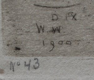 Willem Witsen - Ets: Riviergezicht, Dordrecht of Dordrecht VII - 1900 kopen? Bied vanaf 295!