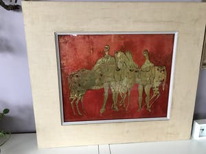 Bert Hildebrandt - schilderij met blad goud kopen? Bied vanaf 200!