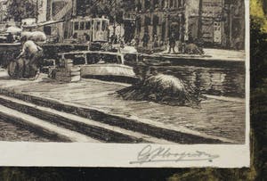 Niet of onleesbaar gesigneerd - ets - Schiekade te Rotterdam kopen? Bied vanaf 1!