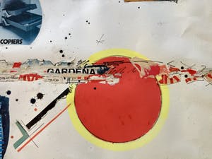 Sam Middleton - Grote Collage en Gouache uit 1984 kopen? Bied vanaf 250!