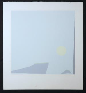 Doris Groeneveld - Zeefdruk, Maanlandschap kopen? Bied vanaf 1!