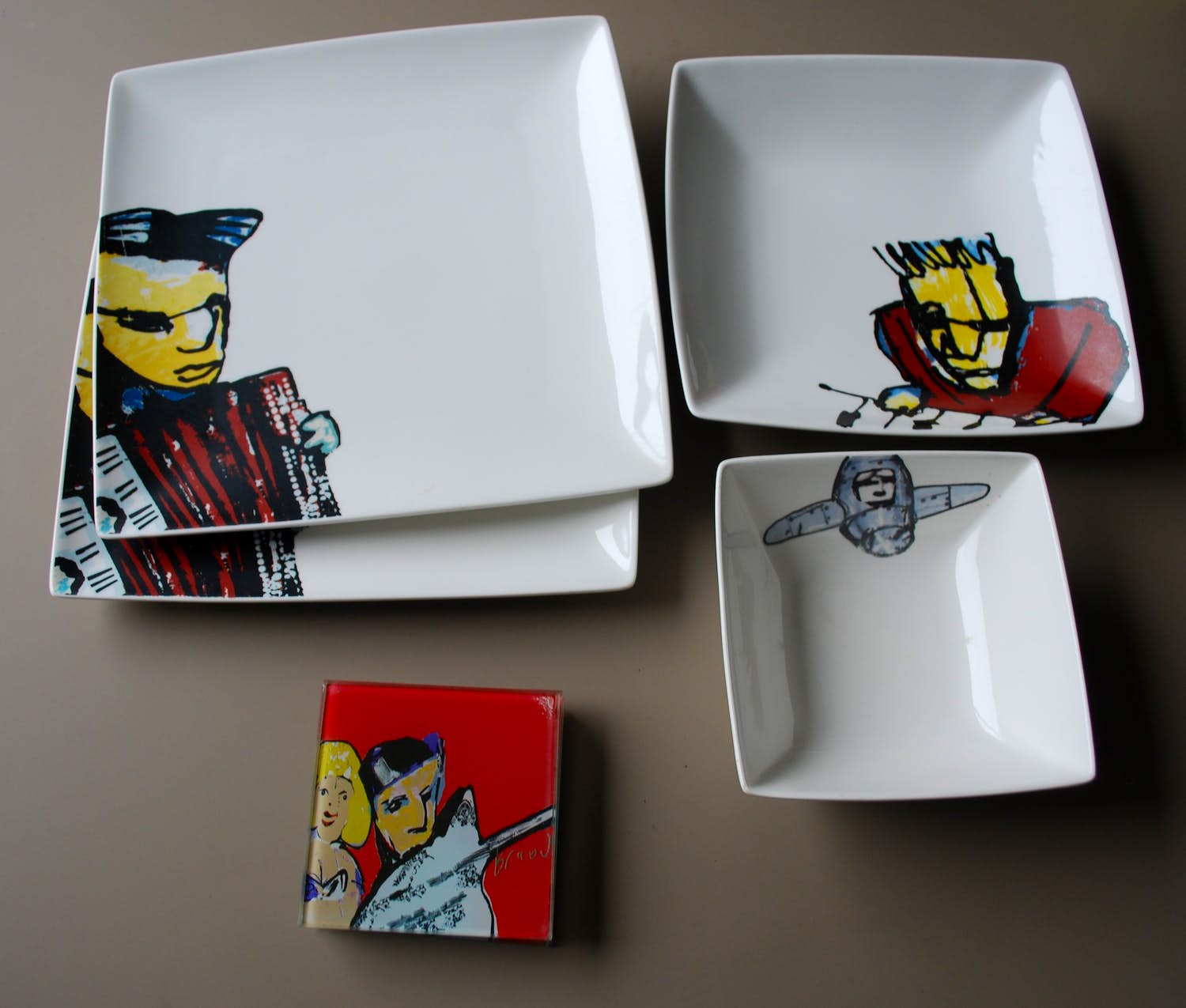 Herman Brood - Divers serviesgoed -> gratis verzending nl. verkocht voor € 50!