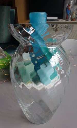 Willem Noyons - losse vaas - eindejaarsgeschenk UMC- helder glas met ribbel kopen? Bied vanaf 15!