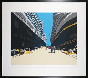 Marc Langer - Zeefdruk, Cruise - Ingelijst kopen? Bied vanaf 60!