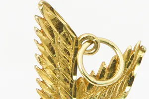 Sierlijke 14 karaats geel-gouden hanger "Adelaar met gespreide vleugels" kopen? Bied vanaf 45!