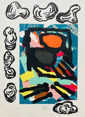 Karel Appel - Zonder titel vendu pour 389€ !